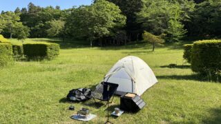 新堤自然公園レークキャンプ場でキャンプをしました