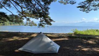 秋山浜キャンプ場でキャンプをしました