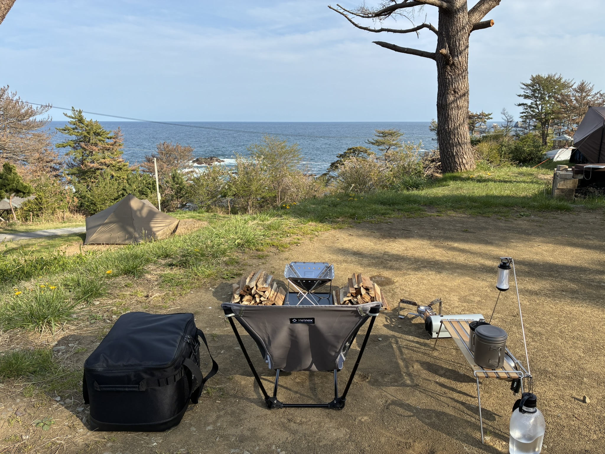 神割崎キャンプ場でキャンプをしました（2026年4月）